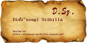 Diószegi Szibilla névjegykártya